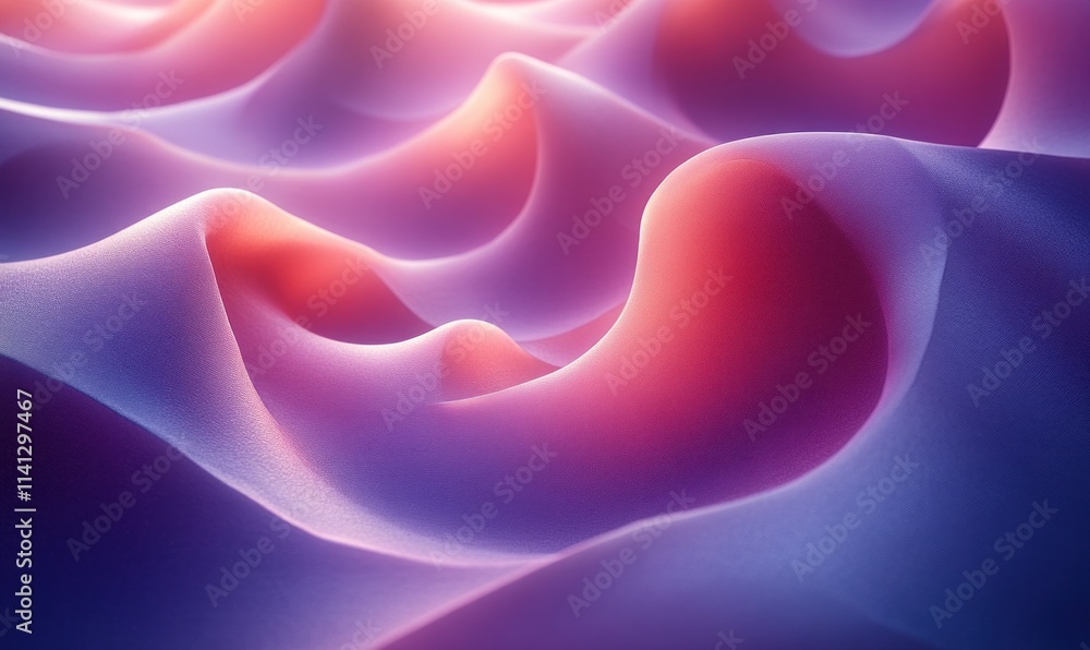 Aufkleber minimalist abstract background with geometric shapes and gradient colors in purple and blue