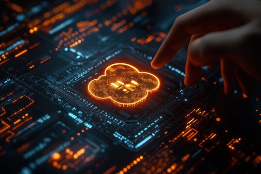 Cloud Download Processing Concept for Data Transfer and Storage using Laptop and Mobile Device in Digital Workspace