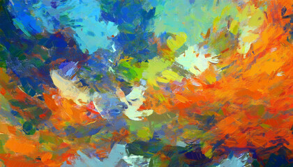 カラフルな絵の具のテクスチャ背景 10