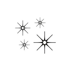 Sparkle icon vector logo design template
