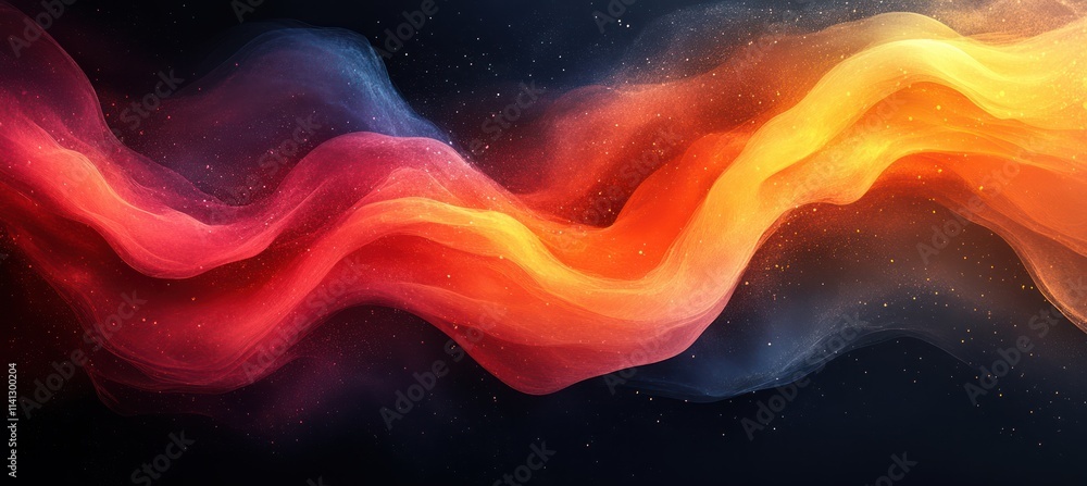 Poster smooth gradient background retro abstract design dark orange teal turquoise grunge texture