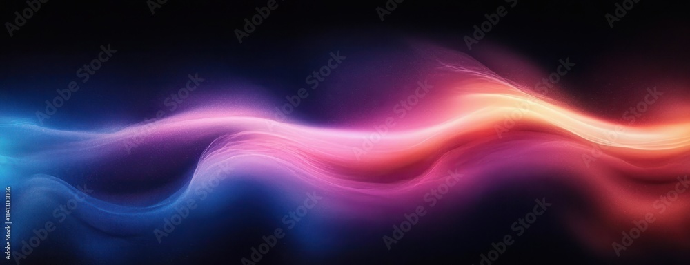 Poster vibrant abstract dynamic wave gradient background colorful design poster cover with soft light flowi