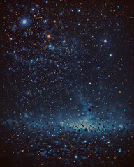 Obraz premium Dark Blue Starry Night