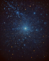 Obraz premium Dark Blue Starry Night