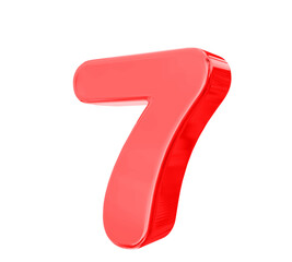 7 Red Number