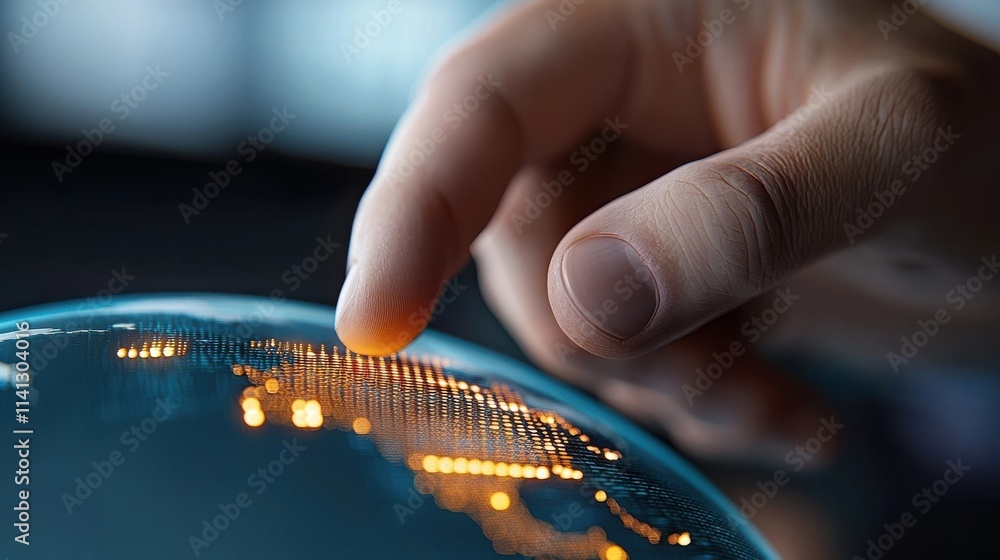 Poster close up view of a human hand using a lighter to produce a small flame representing the process of i
