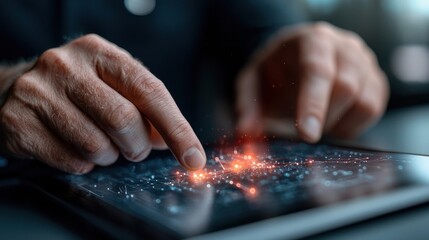 Glowing Digital of Futuristic Energy Spark and Tech Innovation  Abstract background with dynamic light electric charges and technology inspired elements representing advancements in science