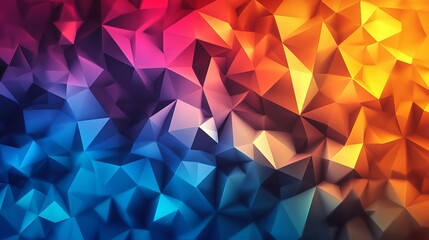 Abstract creative digital polygons background with geometric shapes and vibrant colors for modern designs