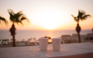 beautiful views of the coast of sahl hasheesh hurghada for banner background
