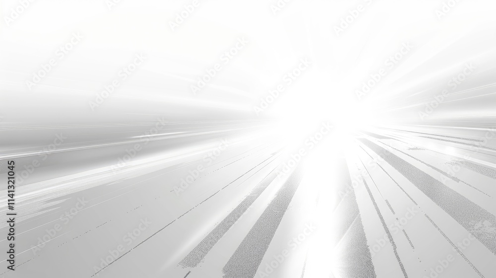 Poster a bright, abstract burst of light with radiating lines creating a dynamic, energetic effect.