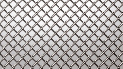 Seamless square wire fence mesh pattern illustration, featuring a repeatable lattice metal grid texture in vector style, perfect for industrial or construction-related designs.