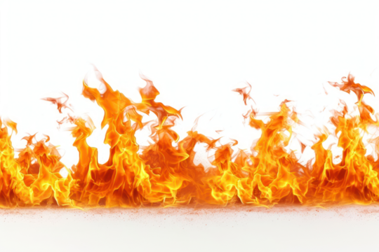 PNG Flame bottom border bonfire white background explosion.