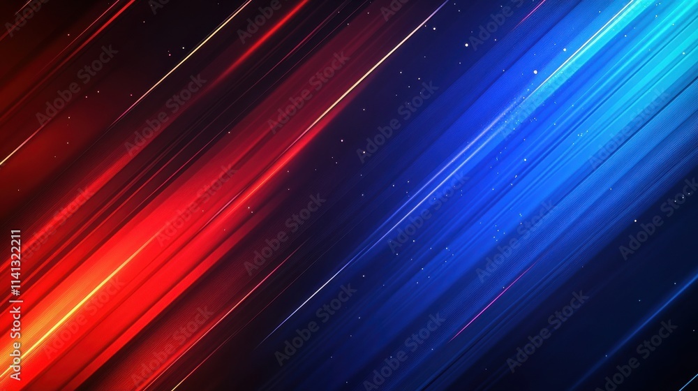Aufkleber vibrant abstract background with dynamic blue and red streaks, creating a sense of movement and ener