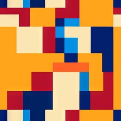 Colorful Abstract Seamless Geometric Pattern Background Texture Design Vector Print Wallpaper

