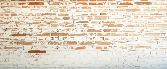 A close-up photograph of a brick wall with a distressed texture, showing a mixture of red and white bricks, some of which are worn and faded. The wall has a rough, uneven surface with cracks and imper