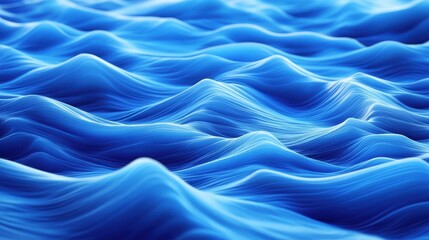 Obraz premium A mesmerizing view of ocean waves, showcasing various shades of blue in a fluid, undulating pattern.
