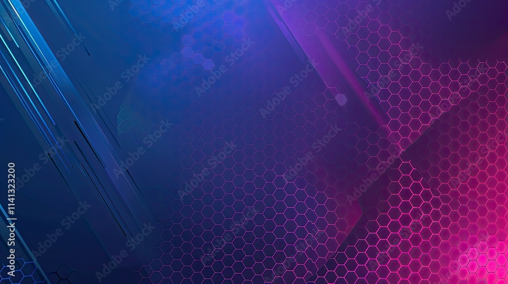 Poster abstract digital background with vibrant colors and geometric patterns.