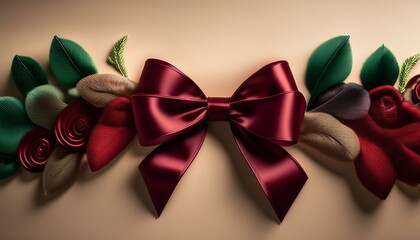 Velvet Ribbon Left-Aligned Background