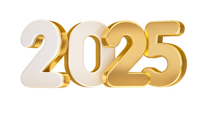 2025 3D NÚMERO CELEBRAÇÃO DE ANO NOVO