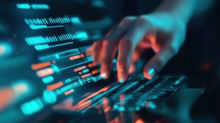 Obraz premium Safeguarding personal data from hackers requires vigilant practices.
