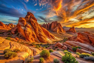 Explore Nevada's Valley of Fire: dramatic red rock canyons, Fire Wave's vibrant hues, and breathtaking desert hiking.