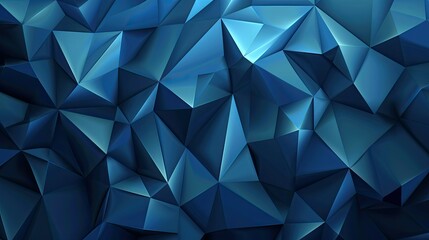 Fototapeta premium Abstract geometric pattern in shades of blue, ideal for backgrounds or graphic design.