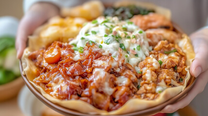 Restaurant-quality gourmet food presentation  
