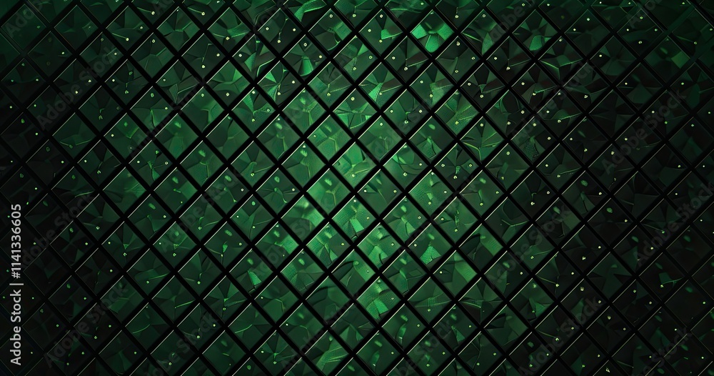Poster a textured green background with diamond patterns, suitable for digital design.