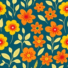 Colorful Abstract Seamless Geometric Pattern Background Texture Design Vector Print Wallpaper

