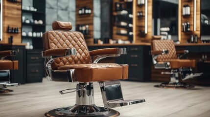 Comfortable and luxurious armchairs for barbershop settings.