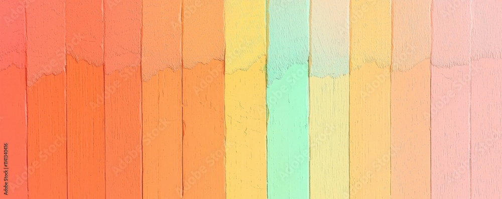Poster a vibrant abstract background with gradient colored stripes.