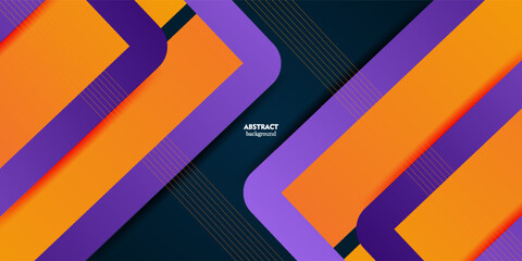 Abstract square overlapping background for card graphic design. Orange and purple background elements. eps10