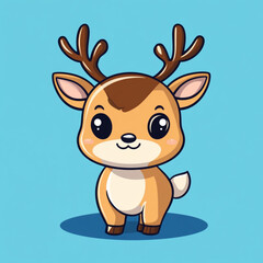 Fototapeta premium cartoon reindeer