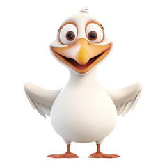 Obraz premium 3d pelican cartoon