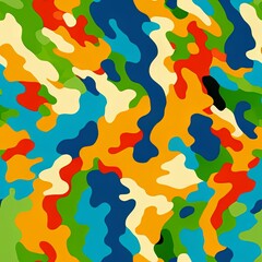 Colorful Abstract Seamless Geometric Pattern Background Texture Design Vector Print Wallpaper

