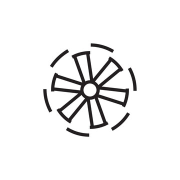 recommend clip art: fan propeller machine turbine pulsator speed icon vector editable stroke eps