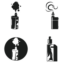 Vape logo design concept vector. Vaping illustration logo
