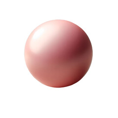 Transparent smooth glossy pink pearl with a gradient of light and shadow, creating a three-dimensional, reflective effect. Perfect for jewelry, fashion, and luxury product advertising.