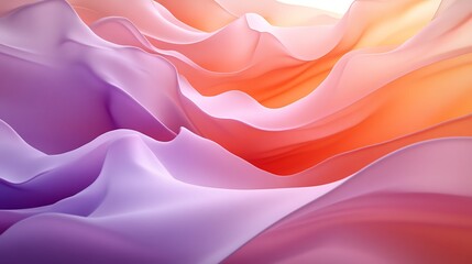 Obraz premium Abstract Pastel Waves Flowing Gently