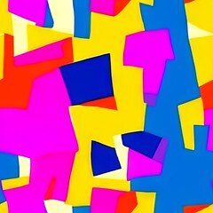 Colorful Abstract Seamless Geometric Pattern Background Texture Design Vector Print Wallpaper

