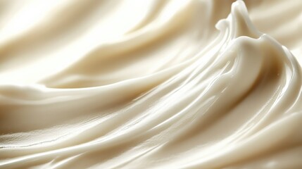 Obraz premium Velvety Cream Texture for Culinary Delights