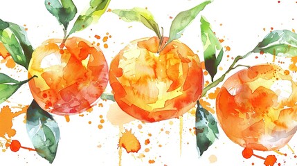 orange watercolor texture background Lllustration