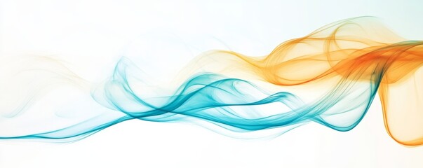 Fototapeta premium Abstract swirling colorful smoke in blue and