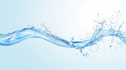 Water Flowing Abstract:  An ethereal blue wave of water ripples through the frame, its movement captured in a moment of pure fluidity, creating a captivating abstract design.