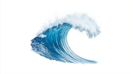 Ocean Wave Crashing:  A powerful wave crests and breaks, frozen in a moment of dynamic motion. The swirling turquoise and white hues evoke the raw energy of the ocean.  
