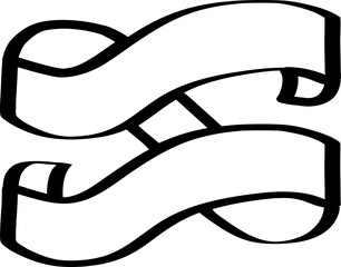 Ribbon and banner element