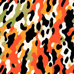 Colorful Abstract Seamless Geometric Pattern Background Texture Design Vector Print Wallpaper

