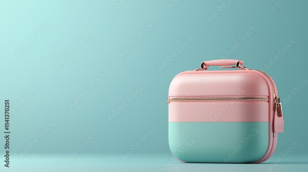 Poster minimalist and modern floating lunchbox design isolated against a simple neutral background the levi