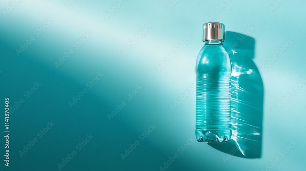 Poster floating water bottle with a sleek contemporary design that is suitable for school environments cast