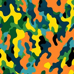 Naklejka premium Colorful Abstract Seamless Geometric Pattern Background Texture Design Vector Print Wallpaper